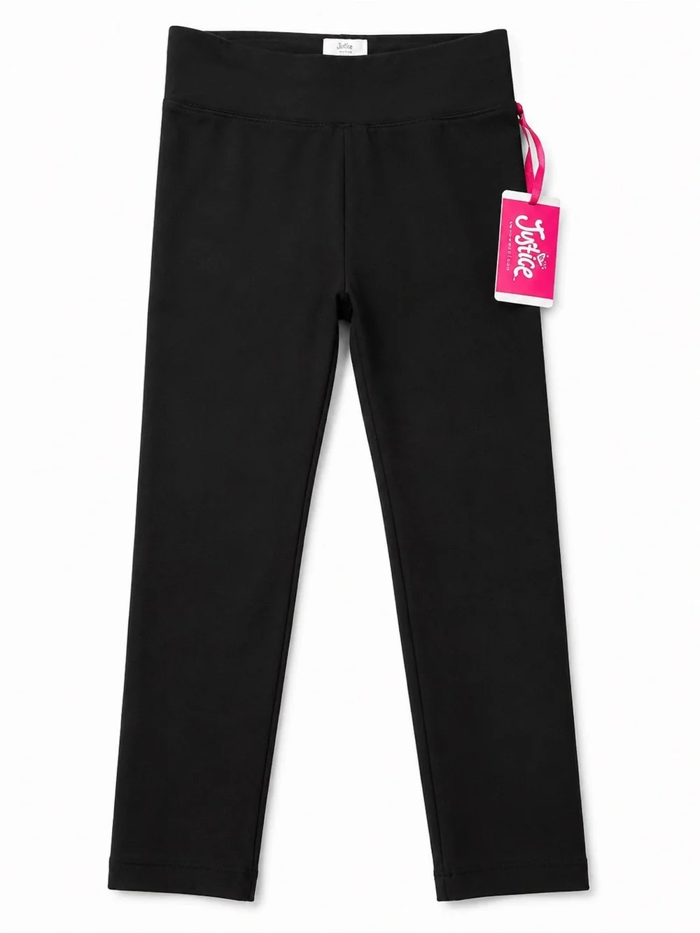 Justice Girls Core Black Leggings NWT | Soft Stretch